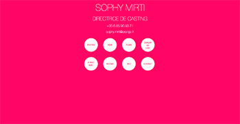 création de site web de Sophy Mirti - Directrice de casting basé à Paris